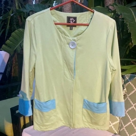 Lime green cardigan - Picture 4 of 15